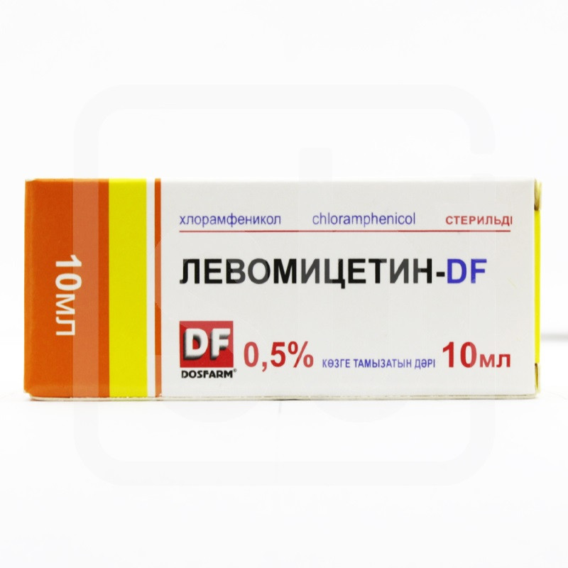 Левомицетин-DF капли глазные 0,5% 10 мл DOSFARM ТОО
