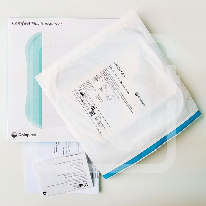 Повязка гидроколлоидная прозрачная Comfeel plus Transparent Dressing 20х20см арт3545