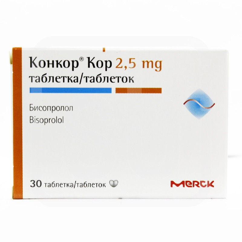 Конкор Кор таблетки 2,5мг 30шт