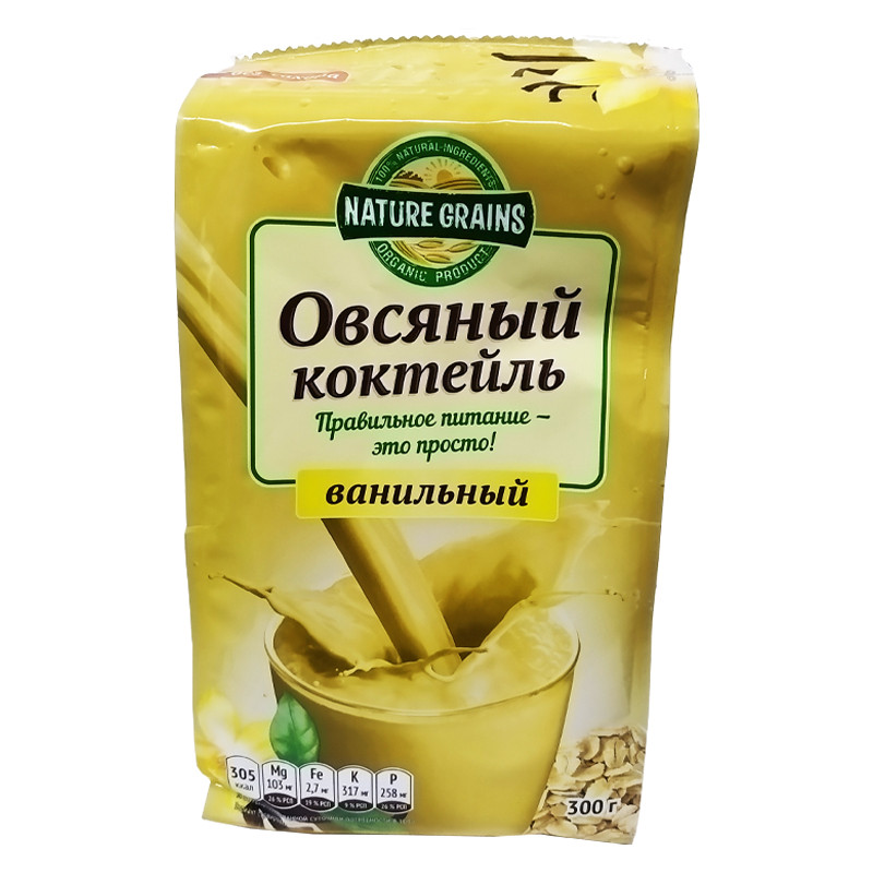 Коктейль овсяный с ванилью 300г