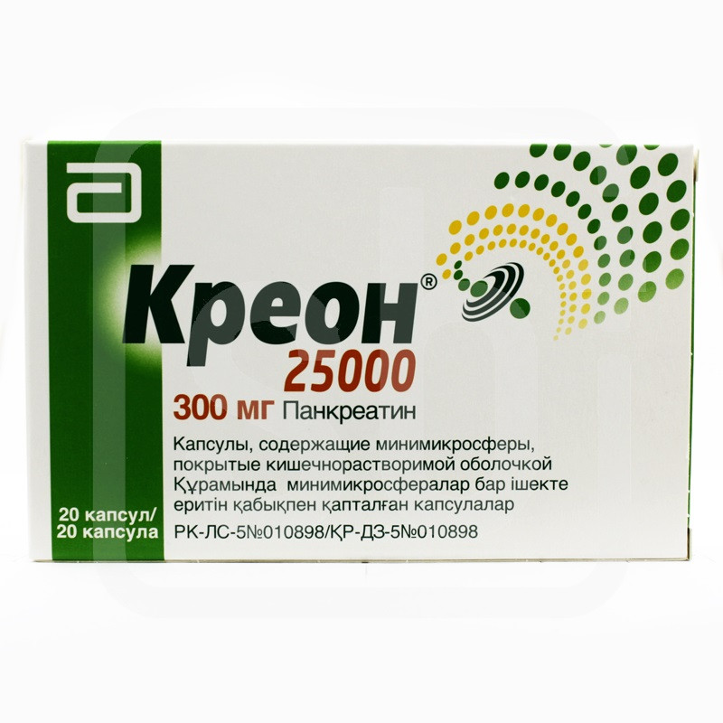 Креон® 25000 капсулы 300 мг 20 шт Абботт Лабораториз ГмбХ