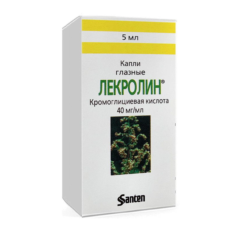 Лекролин 4% глазные капли 5мл