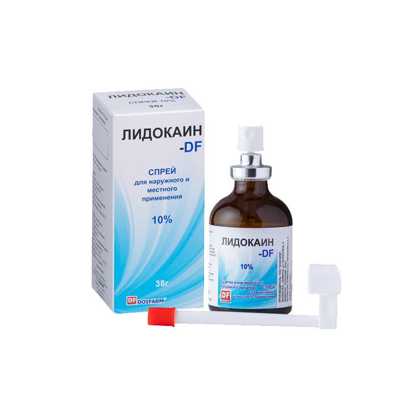 Лидокаин- DF 10% 38гр. спрей